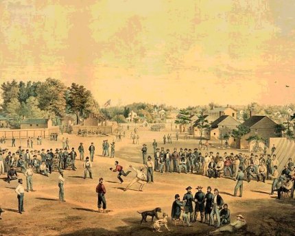 Doubleday didn't invent baseball...so who did? Union prisoners play baseball in Salisbury, N.C.